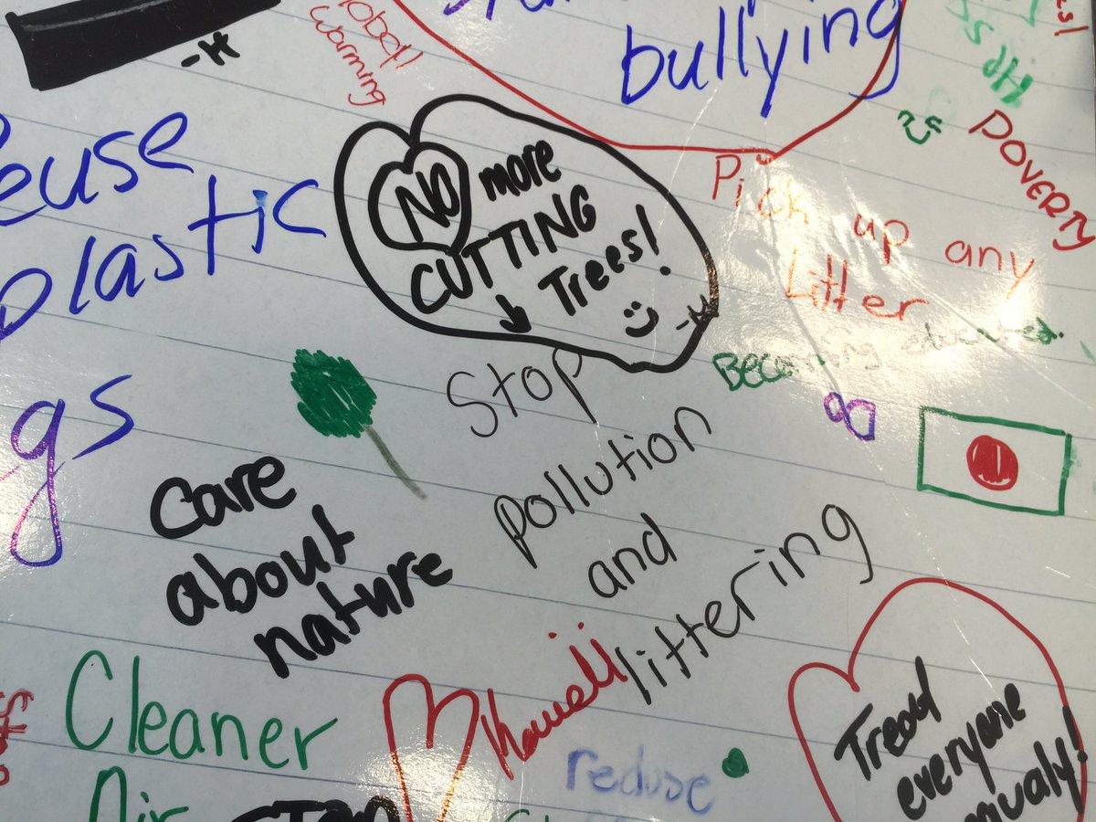 HWDSBtogether's tweet photo. How might we affect the future by what we do today? #StudentVoices from yesterday's #HWDSBtogether @HWDSB https://t.co/RhONtFxthJ