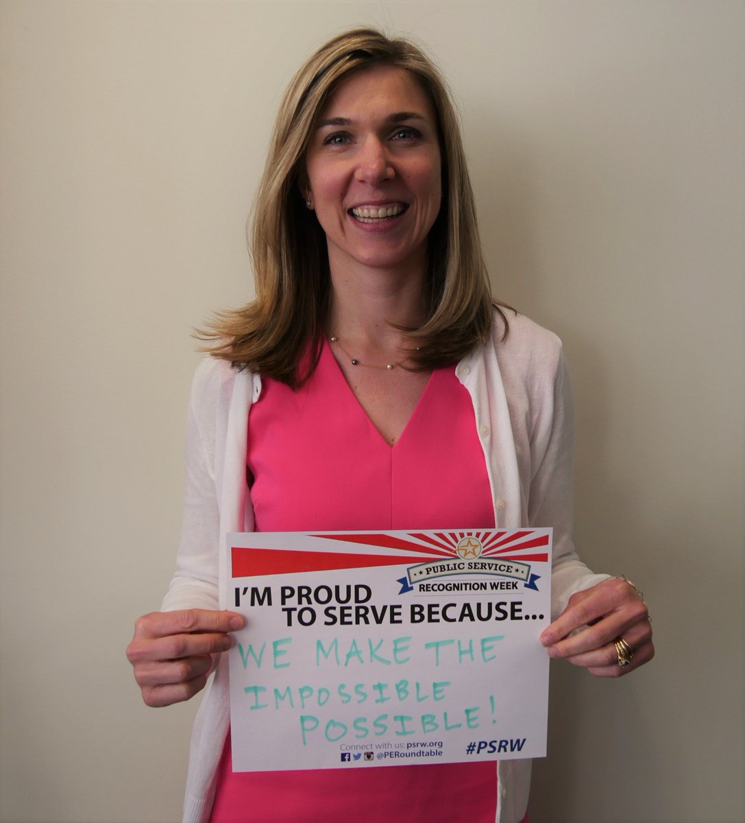 publicservice's tweet image. Lauren is proud to serve because @NASA makes the impossible POSSIBLE! Share your reasons during #PSRW @PERoundtable