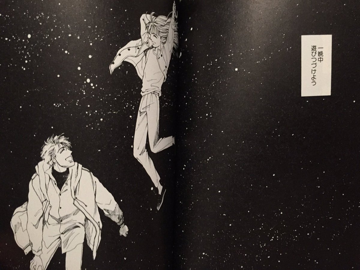 ムチコ 吉野朔実 少年は荒野をめざす この見開きのあと 人物を外した星空だけの見開きが続くの 今読んでもほんとうにしびれる しいんと時間が止まる