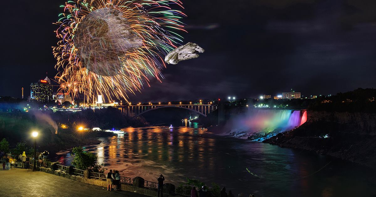 NiagaraParks's tweet image. Happy #StarWarsDay from Niagara Parks! #MayThe4thBeWithYou