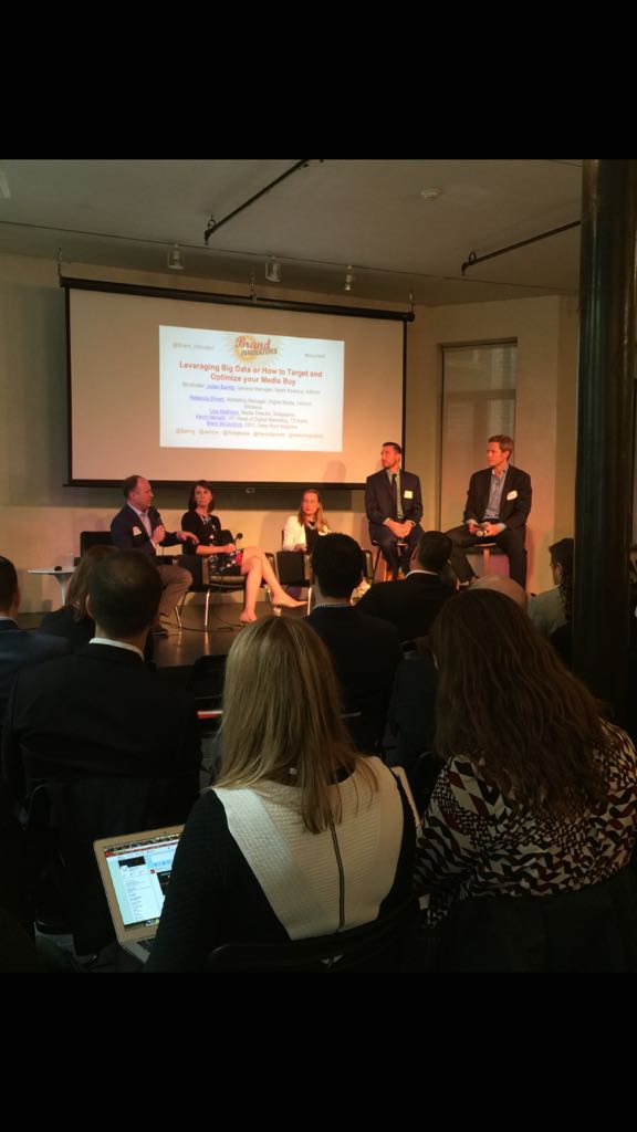 Our All star panel chatting about leveraging #bigdata and optimizing your media buy #bisummit