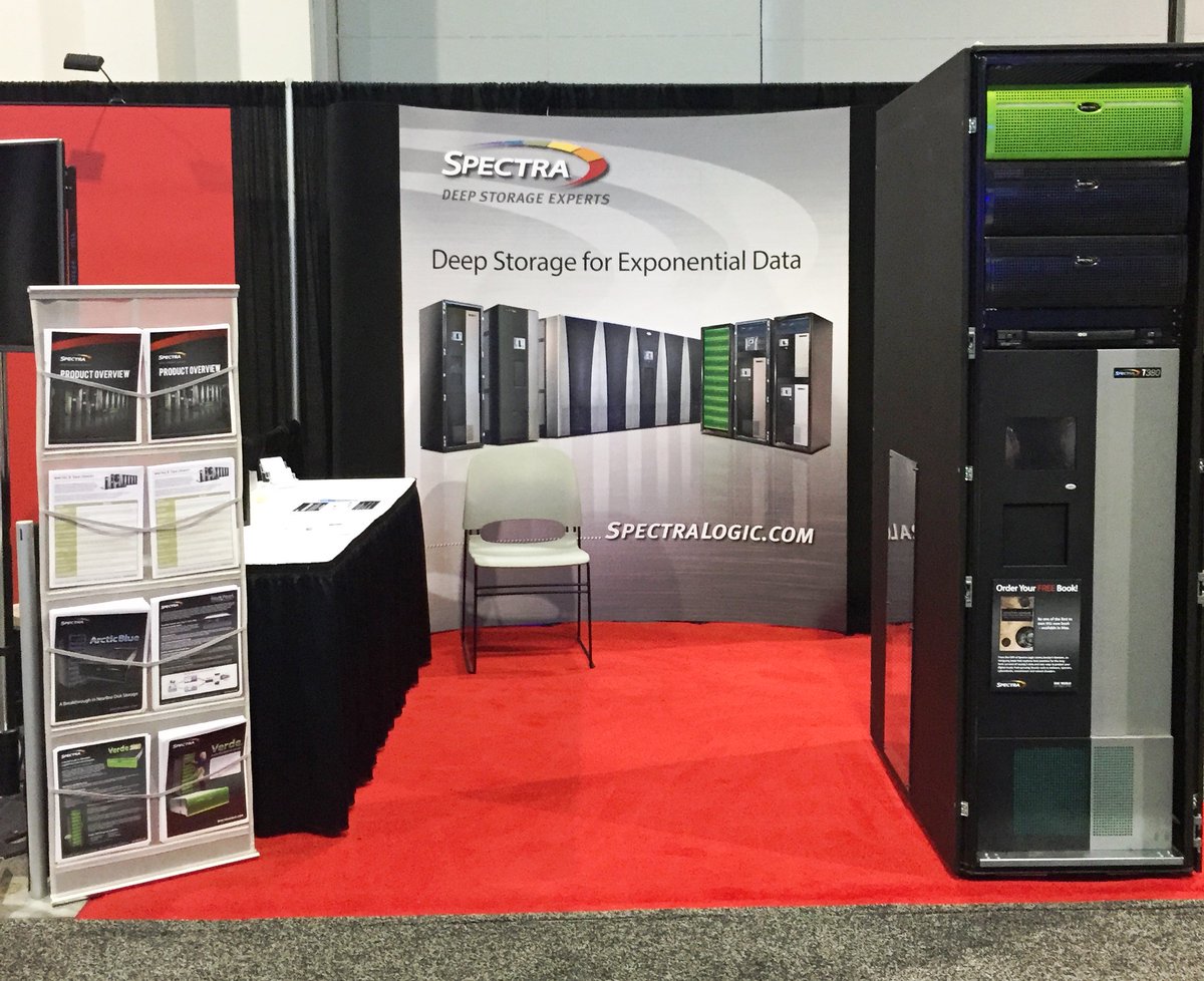 spectralogic's tweet image. Spectra develops #DeepStorage solutions for orgs faced w/ exponential data growth. Learn more - Booth 489. #EMCWorld
