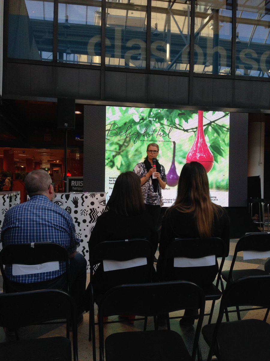 TurkuDesign's tweet image. "Aistien design - kokonaisvaltaista kokemuksen luomista" -tilaisuus alkoi Miia Liesegangin puheenvuorolla #tdf2016