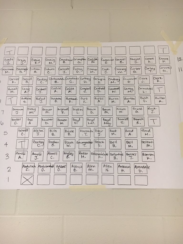 ArlingtonHigh16's tweet photo. Graduation seating chart pt. 1 https://t.co/OO9lF6mCOL