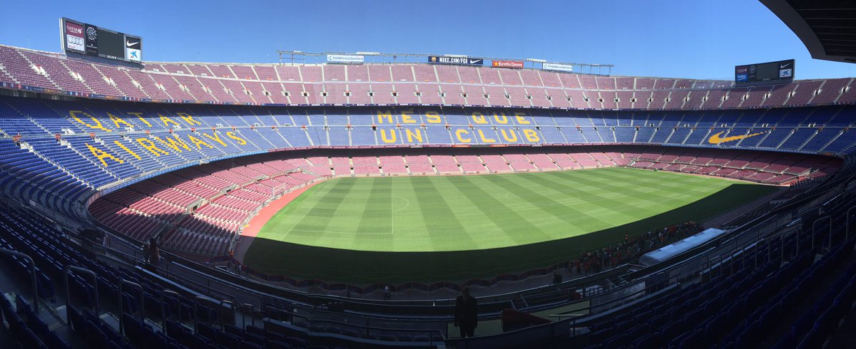 TouringSport's tweet photo. Excellent day visiting the sports facilities in Barcelona, great venue for fixtures and coaching #sportstours https://t.co/oTAURyQGJw