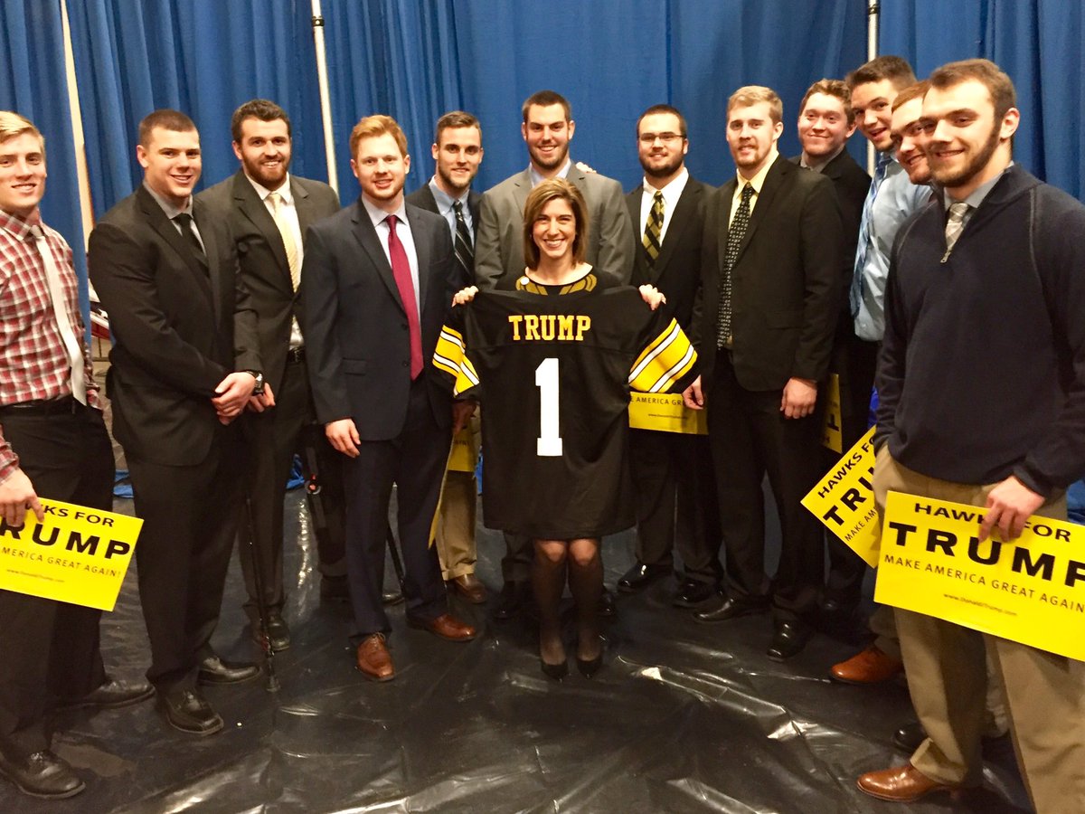 heytana's tweet image. #TrumpEffect is in full force #Iowa #hawkeyesforTrump #wrestling #football @TheIowaHawkeyes @realDonaldTrump