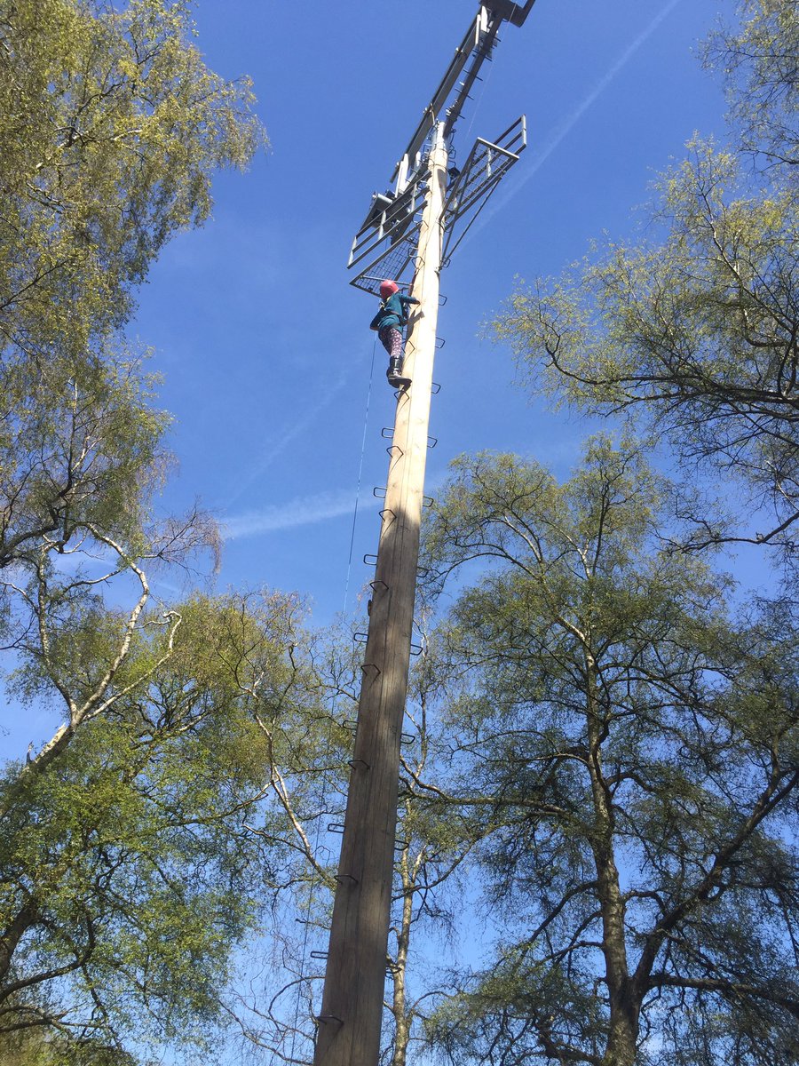 AshtonPgl's tweet photo. Isha climbing up to the top of the tower... No nerves at all! https://t.co/L4Sn0GHhju