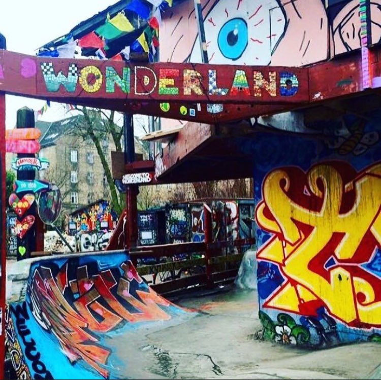 Next stop ✈️ Wonderland! ;-) #copenhagen #denmark #christiania #streetart