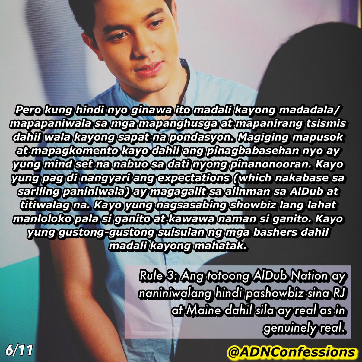 ADNConfessions's tweet photo. Panahon na para i-qualify ang totoong ADN. Sinasabi ko sa inyo, wala akong pakialam kung kumonti man tayo. (2/4) https://t.co/bpAE1t6bDv