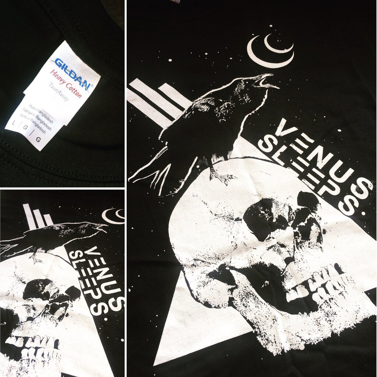 'Carrion'... Our new band t-shirt. Available now from venussleeps.org

#venussleeps