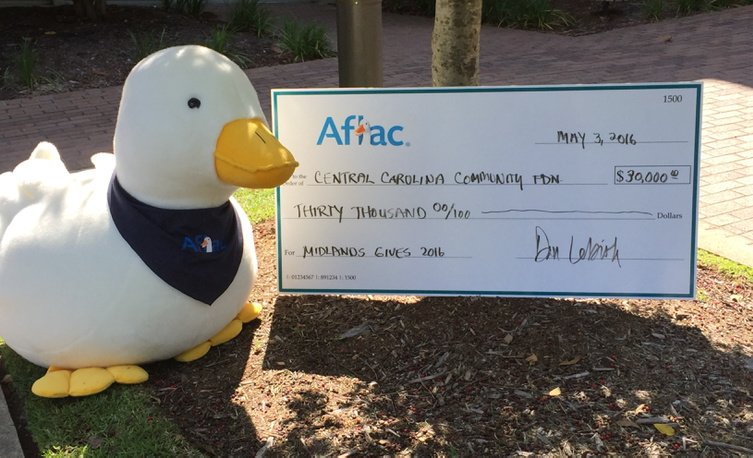 JoAnnTurnquist's tweet photo. Thanks to @Aflac for generously supporting #MidlandsGive! Join @aflacduck &amp; give NOW! Only 1 hour left! Please Give! https://t.co/yTP69gHFqM