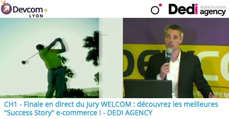 DevComLyon's tweet image. REPLAY de la prestation de @DediAgency lors de la finale du jury @assoWelcom au #DevComLyon bit.ly/24qOWj7