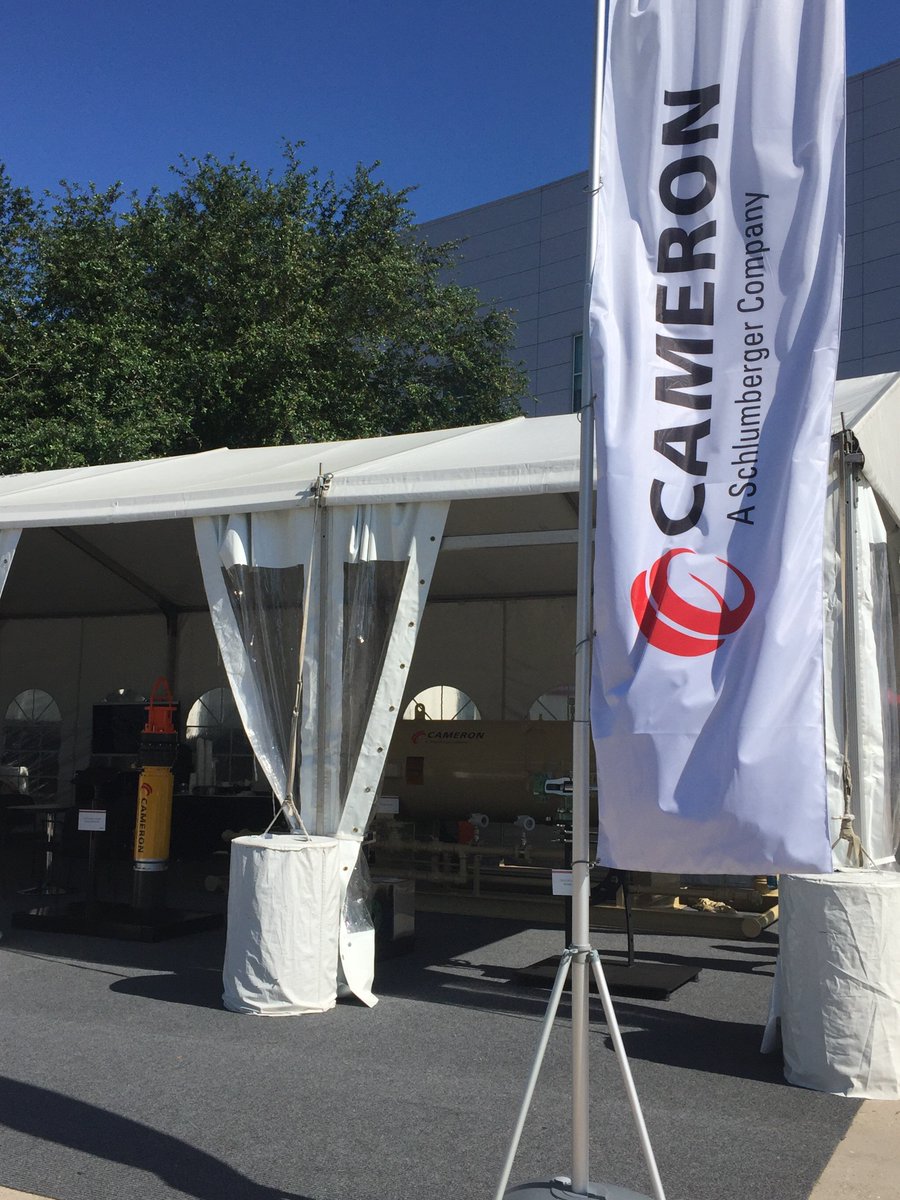 Cameron_Intl's tweet photo. It’s a beautiful day at #OTC2016! Step outside and visit our outdoor display at booth 186! https://t.co/YCGPYtDjXx