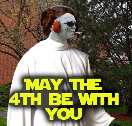 AdelphiTech's tweet image. #MayThe4thBeWithYou! Even the @AdelphiU discoman is getting into the spirit! #discoman #starwars