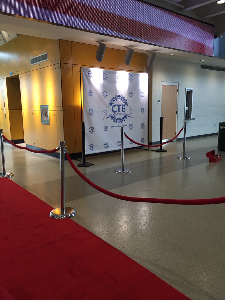 adfales's tweet photo. Red carpet is ready for outstanding CTE students #CTESRC2016 @CTE_BaltCoPS https://t.co/WUvBlBCkWp