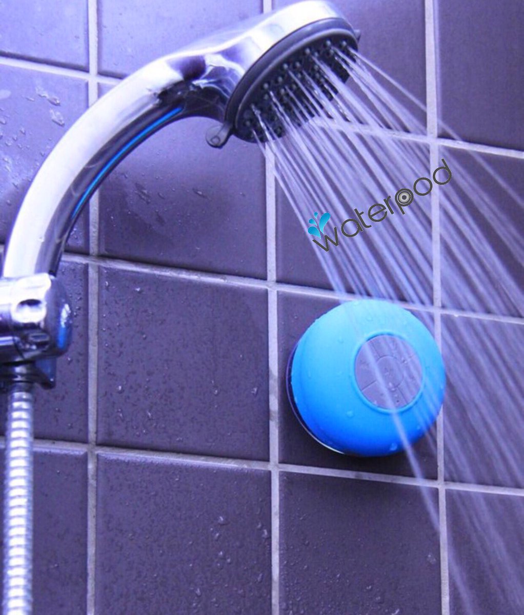 Waterpodusa's tweet photo. You'll never take a normal shower again with our Waterproof speaker for only $19.99 ! #partyintheshower 💃🏻 https://t.co/MNmFMmx5TK