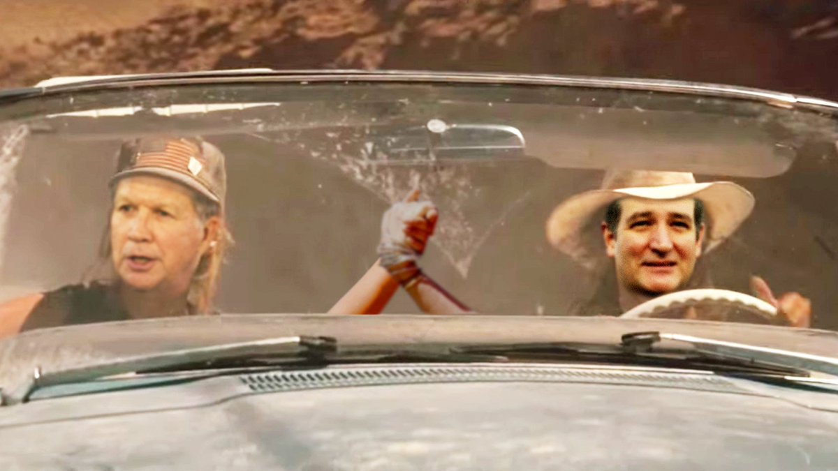 realsambee's tweet photo. #JohnKasich didn't have to drop out when #TedCruz did, but an alliance is an alliance. #ThelmaAndLouise https://t.co/1RHg0AI99d