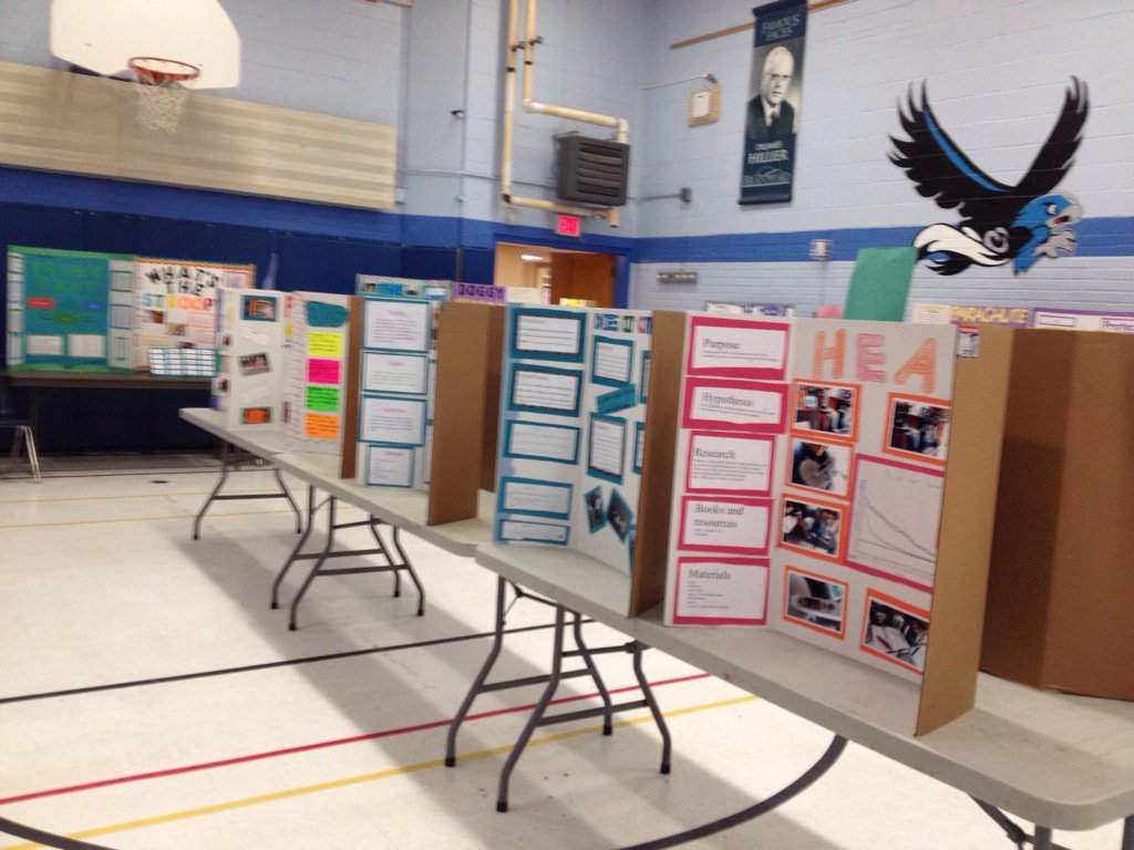 Science is alive and well <a href="/Doug_Ouellettte/">Doug Ouellette</a> #JamesHillier School Wonderful science fair