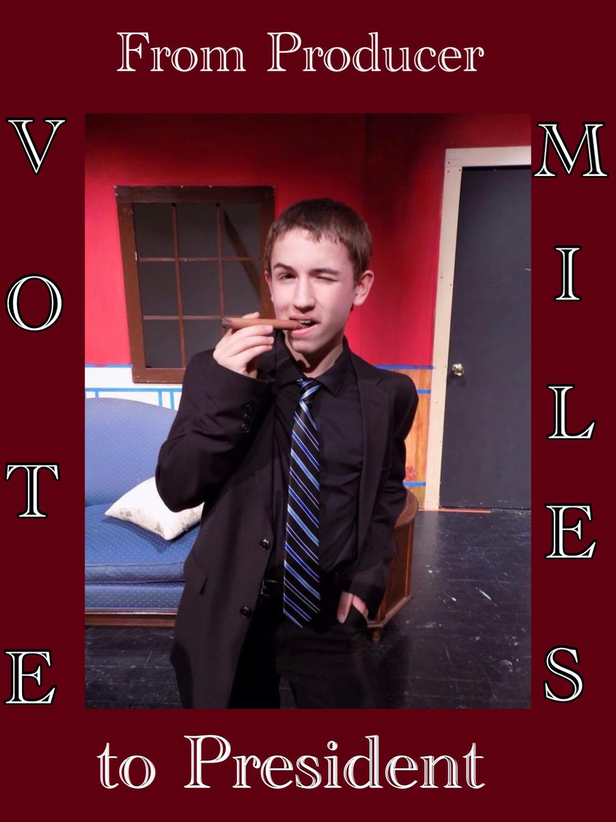 angrykaitlin's tweet photo. Vote now!
#PresidentMiles #2016election https://t.co/voDS6MLZZa