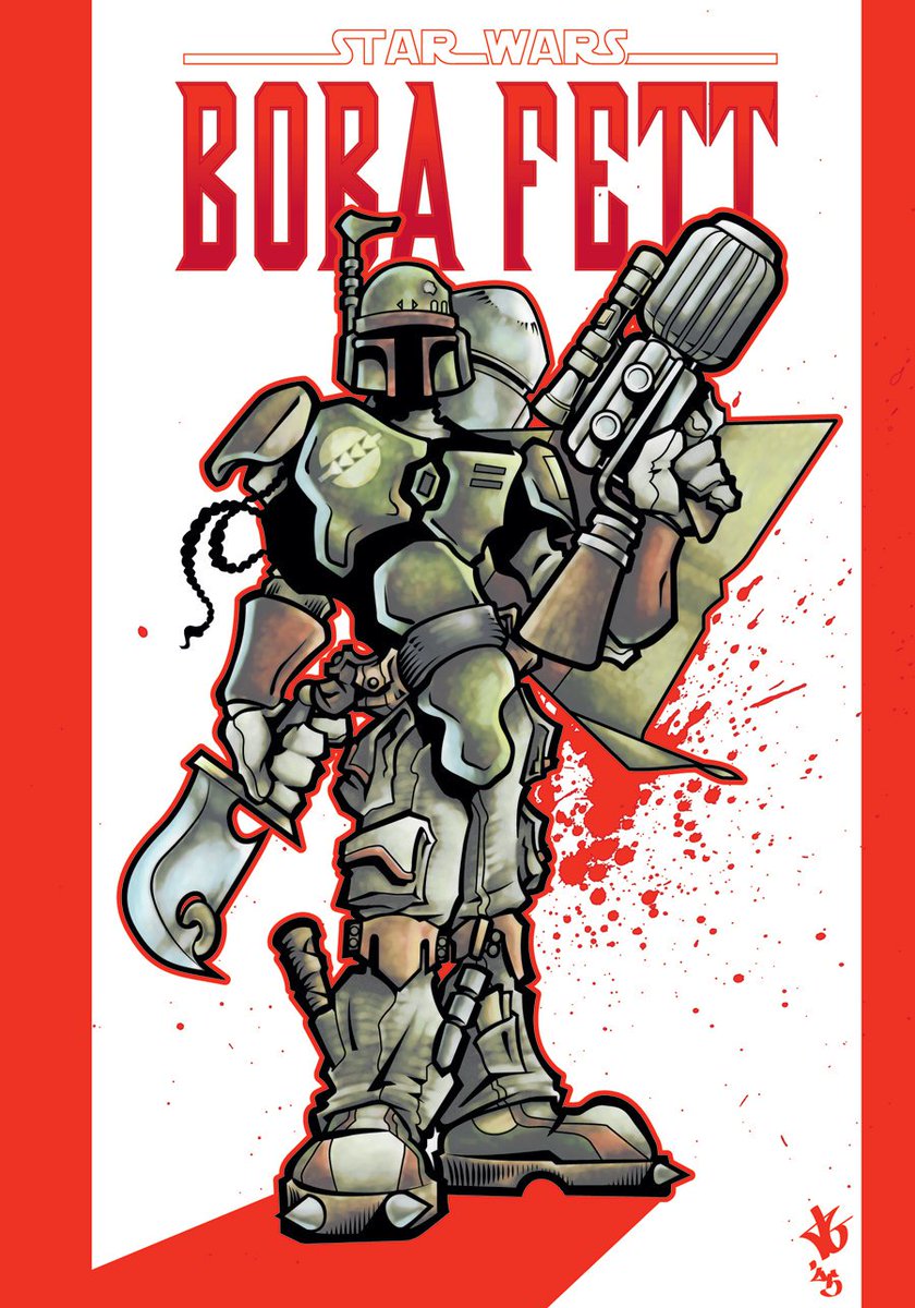 A very old #BobaFett drawing I did. Happy #StarWarsDay