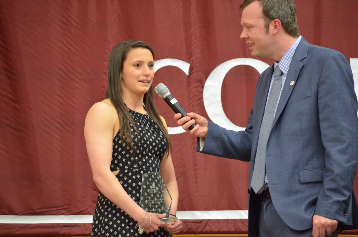 SCWGym's tweet image. Congrats to Marissa DeAngelo on winning the Springfield College Outstanding Individual Female Student Athlete Award🐾