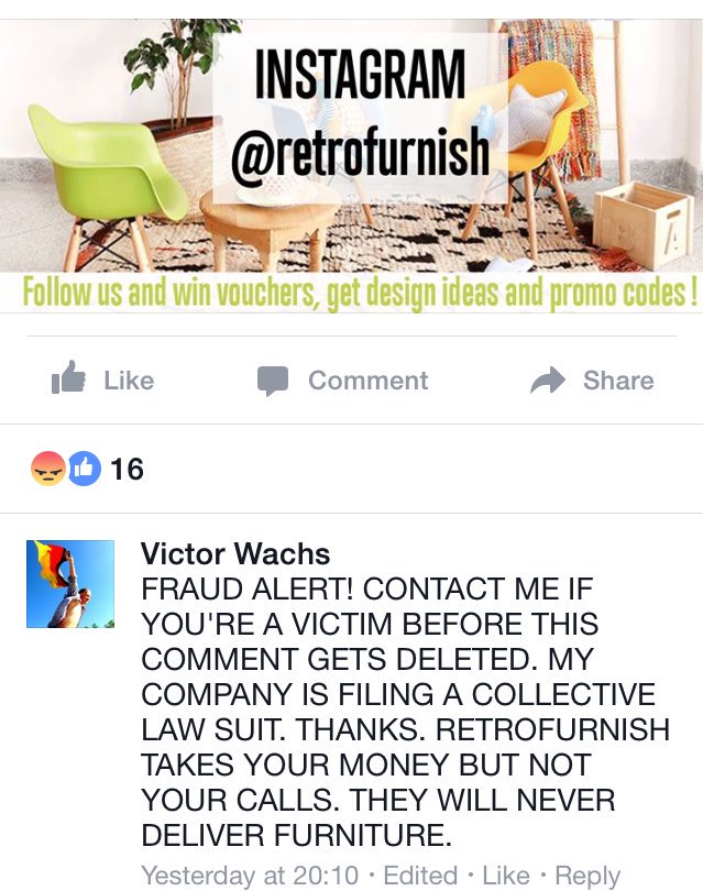 Retrofurniscam's tweet photo. @retrofurnish @RetrofurnishUSA seems your making a lot of enemies!!! https://t.co/en0Cyavaem
