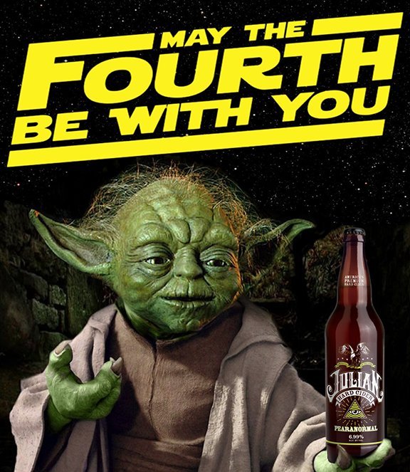 Today, MAY THE 4TH BE WITH YOU...  ALWAYS! #MayThe4thBeWithYou #MayTheFroth  #May4th #craftbeer #sandiegocraftbeer