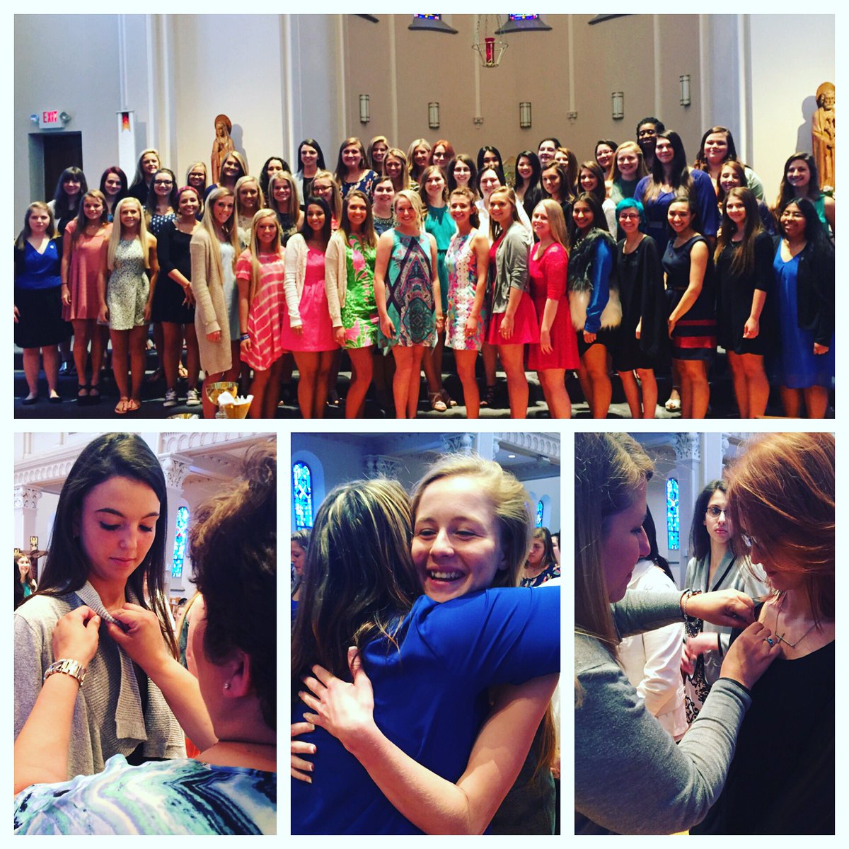 notredameSTL's tweet photo. Class of 2016 officially inducted as ND Alumnae! #Congrats #FaithfulAndTruehearted #RebelsAlways https://t.co/nJohzs1Tpf
