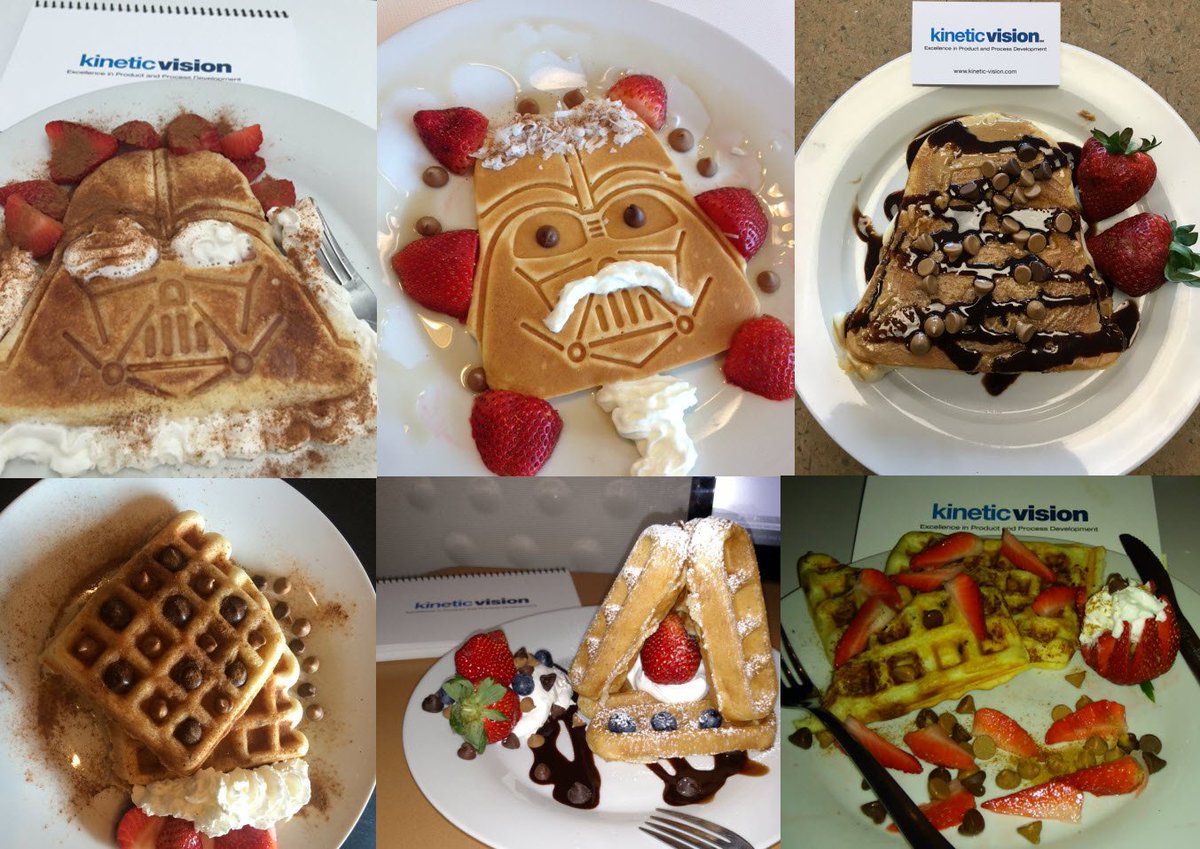 kinetic_vision's tweet photo. The force was strong for these #WaffleWednesday creators... #StarWarsDay https://t.co/DDpwjCtgpA