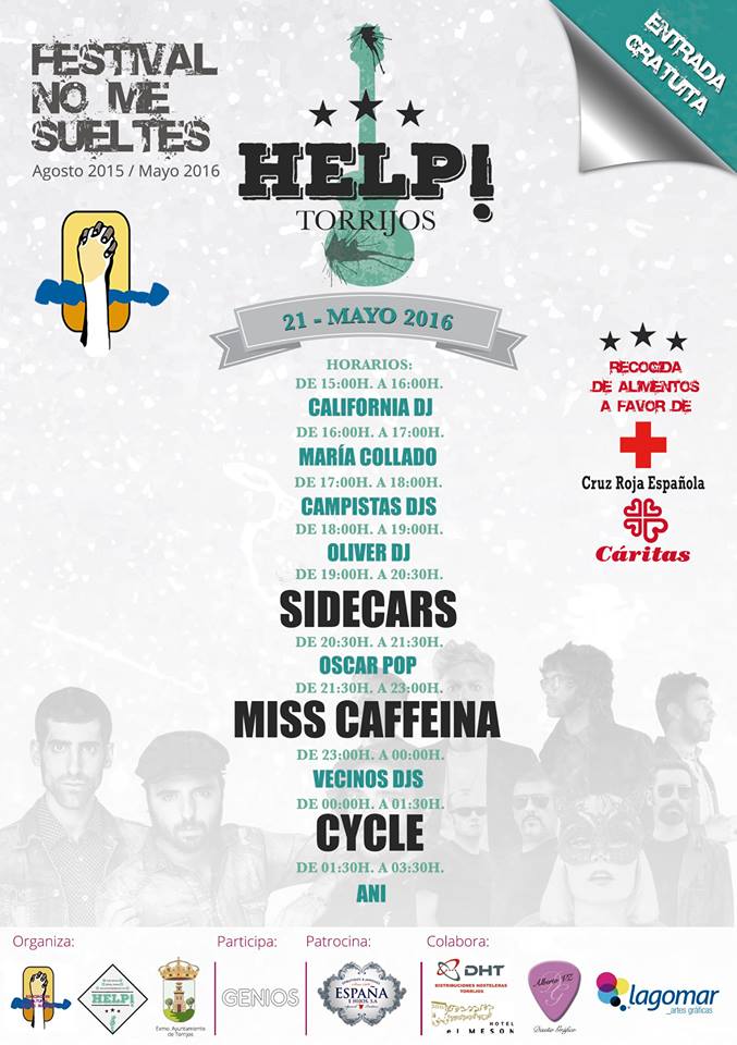 help_festival's tweet photo. Horarios de #HelpTorrijos @FestivalNMS @Sidecarsrock @misscaffeina @CYCLEROCK @MundoDiverxa @CircusCommunity https://t.co/sCeTS70KM6