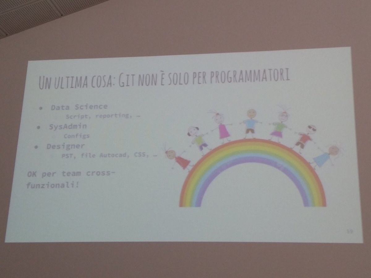 ScuolaXp's tweet photo. Git e team cross funzionali @jesuswasrasta @wedev https://t.co/nqKyWiY8ex