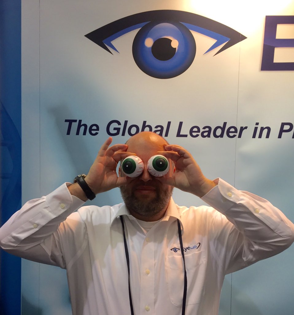 EyeCRO's tweet photo. Come and see Dr Drew Wassel, inventor of #MiDROPS at our booth!  #ARVO2016 #cureblindness https://t.co/mfCA9LZol1