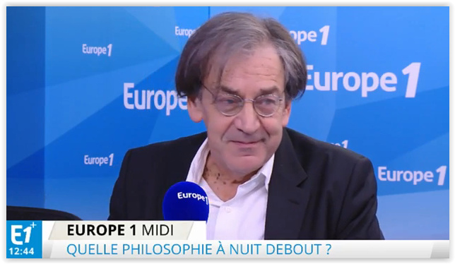 Europe1's tweet photo. Finkielkraut: "On y réinvente, sur une toute petite échelle, le totalitarisme" #NuitDebout https://t.co/LPUTzcvfvb https://t.co/Z25MBqr2uH