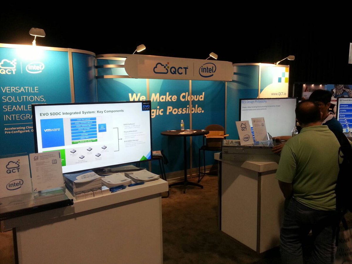 QuantaQCT's tweet photo. It's showtime! Stop by #EMCWorld booth 870 and chat with us about our EMC-validated technologies and solutions. https://t.co/G5PEHPFEpY