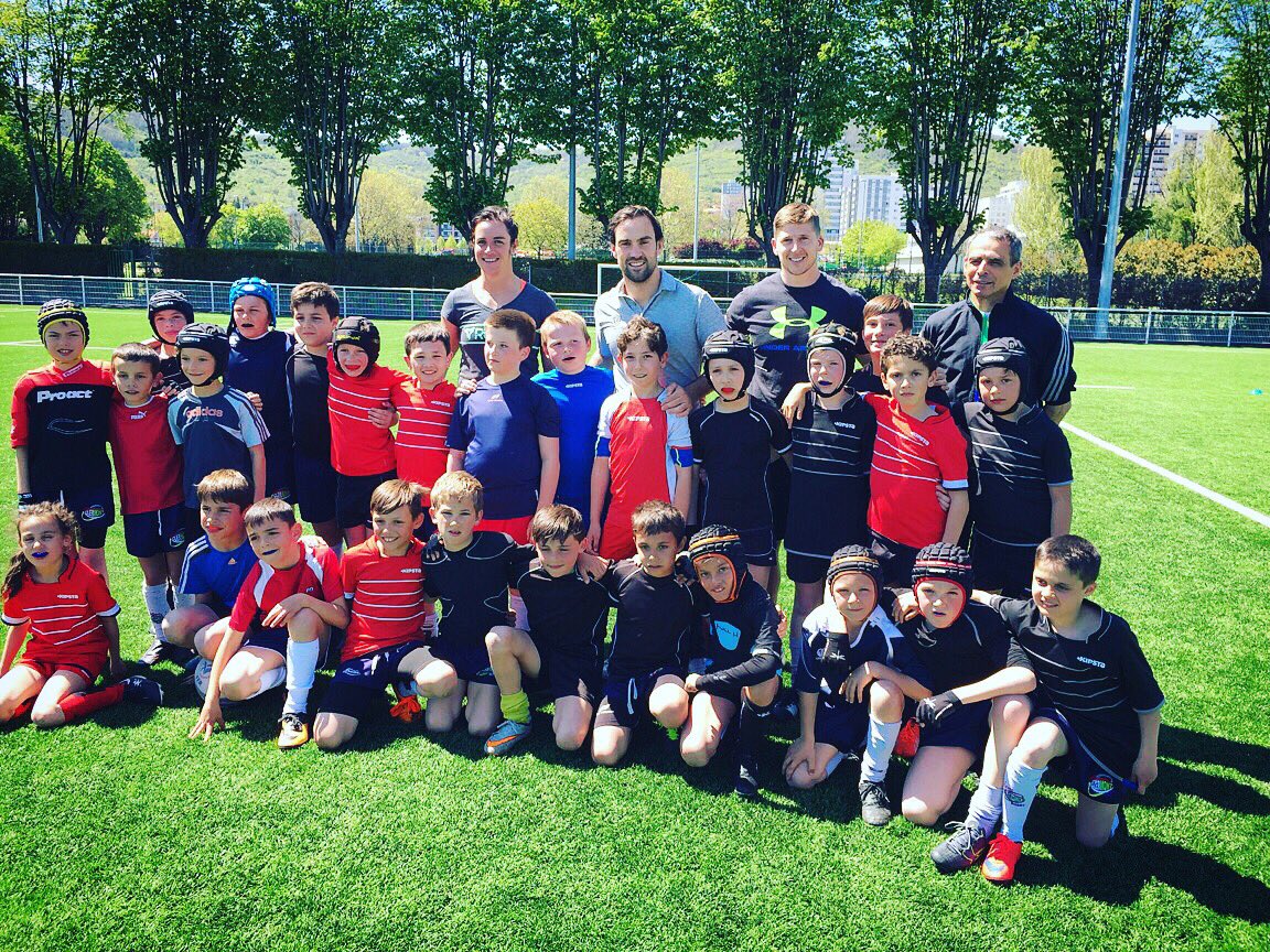 Belle journée en compagnie des enfants du club de rugby du CUC/La Plaine !