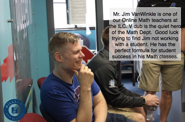 We love our teachers at the ILC!

Thanks for all you do <a href="/vanwinklemath/">Jim Van Winkle</a>