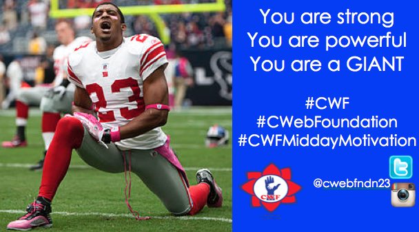 cwebfndn23's tweet photo. Mid-day motivation from @IAMCweb
#HumpDay
#CWF
#CoreyWebster
#NYGiants
#LSUTigers
#CWFMiddayMotivation https://t.co/dASU5dRUh6