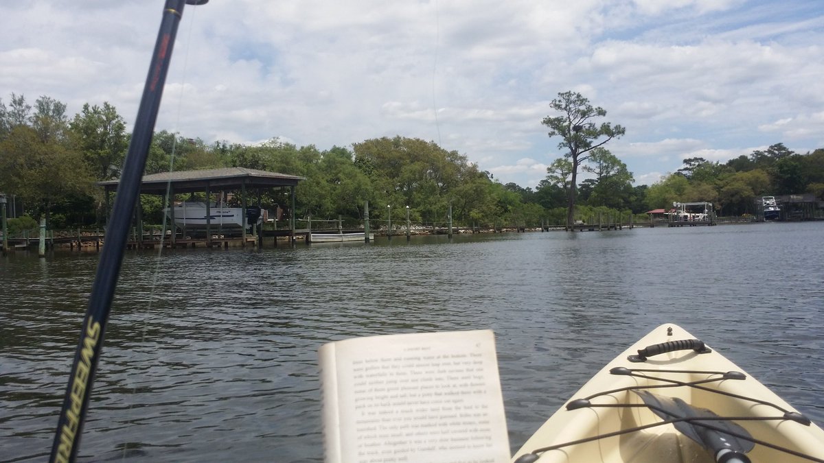 Out on the water is the perfect place to read :]