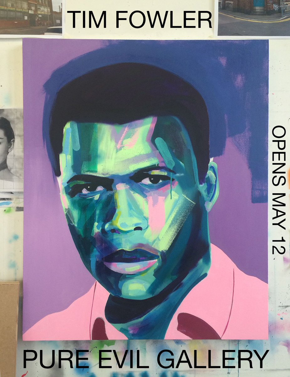 I'm very pleased to announce Tim Fowler's 'Popular Crowd' exhibition is moving to Pure Evil ! Opens 12th May 😊