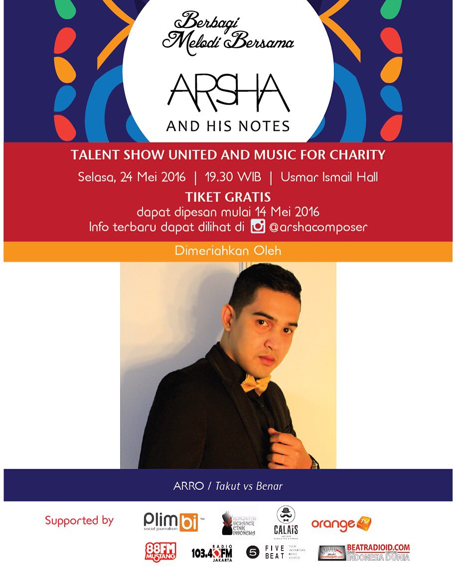 Yuk tonton <a href="/mas_ARRO/">ARRO</a> 24 mei 2016 #arshaandhisnotes #BiMBA2016