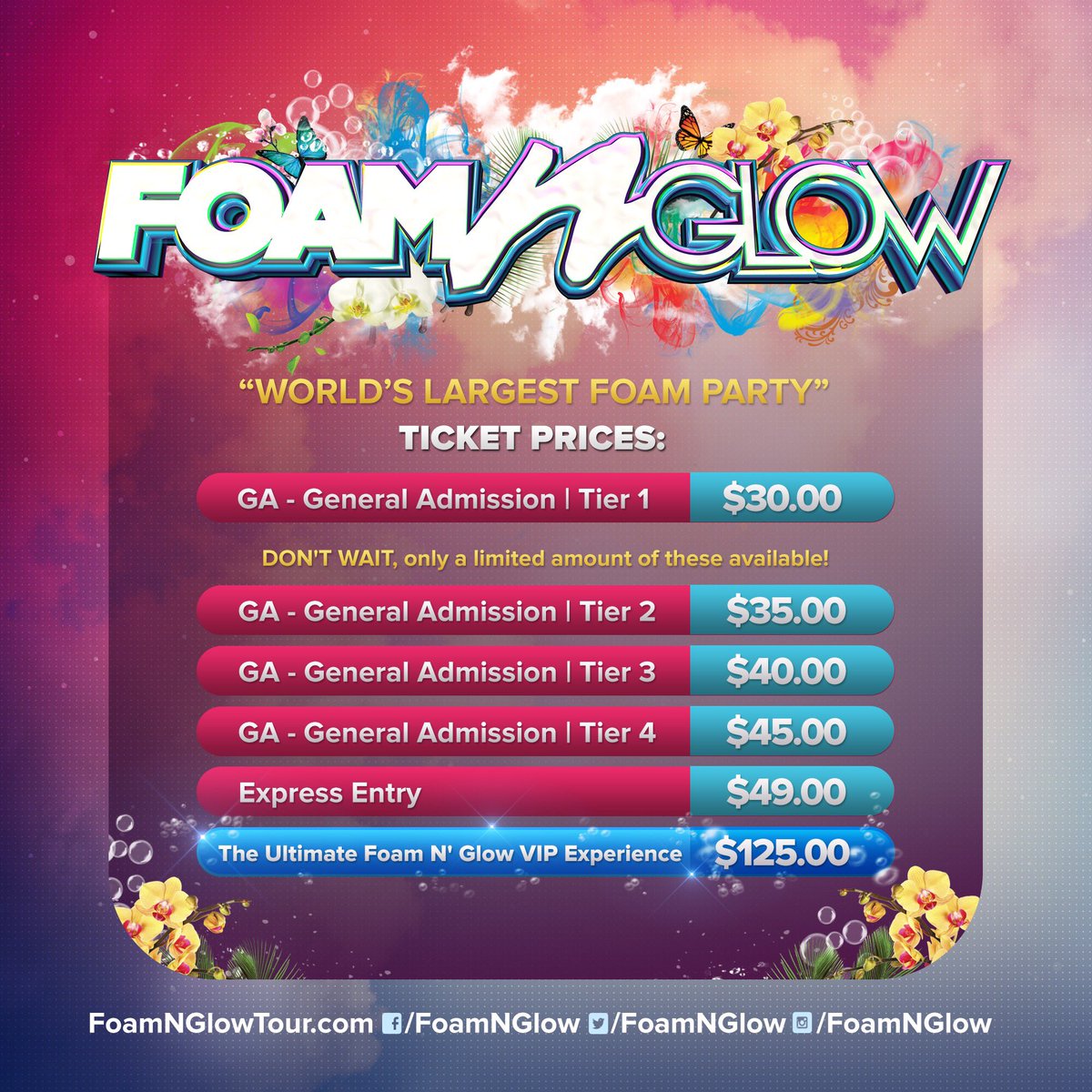 FoamNGlow's tweet photo. WILDWOOD, NJ!🙌🏼🌴

ARTIST ANNOUNCEMENT MAY 16th! Limited $30.00 tickets available. https://t.co/FtGekG2sx7 https://t.co/zOoQrSH8fu