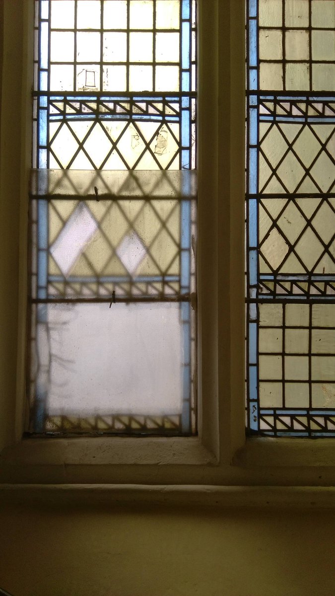 TrinityBristol's tweet photo. Damaged stained glass window @TrinityBristol - help repair it by text ROOF31 £5 to 70070 #notes4notes https://t.co/F2AaxsK7zq