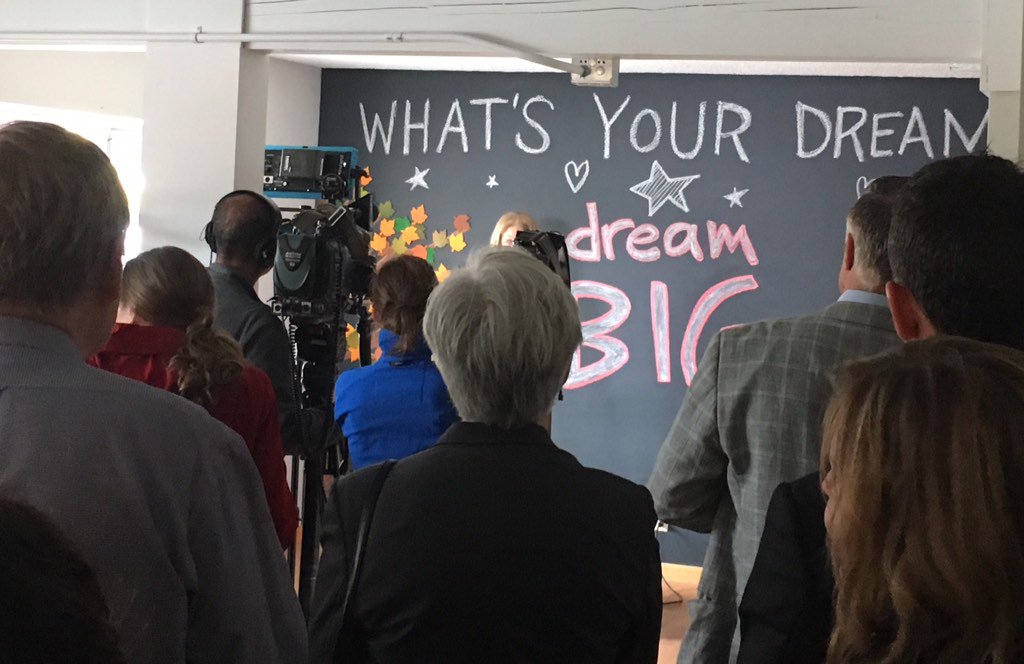 Thrilled and honored to support the <a href="/MarysPlaceWA/">Mary's Place</a> downtown shelter donated by <a href="/amazon/">Amazon</a> in #seattle #DreamBig