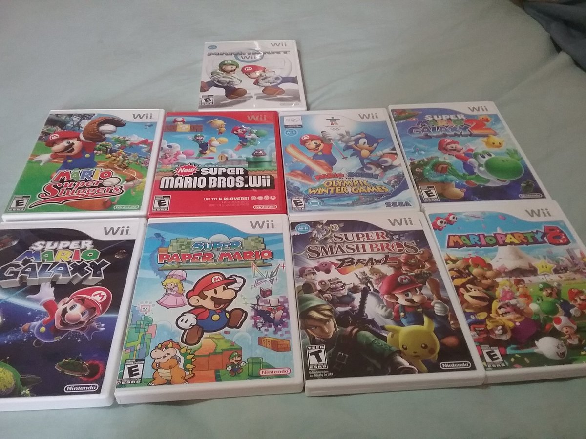 play_sonso's tweet photo. Juegos de Nintendo wii como nuevos con su case y manual original  #wii #mariobros #Sonsonate #ElSalvador https://t.co/v0jxIUh1AG