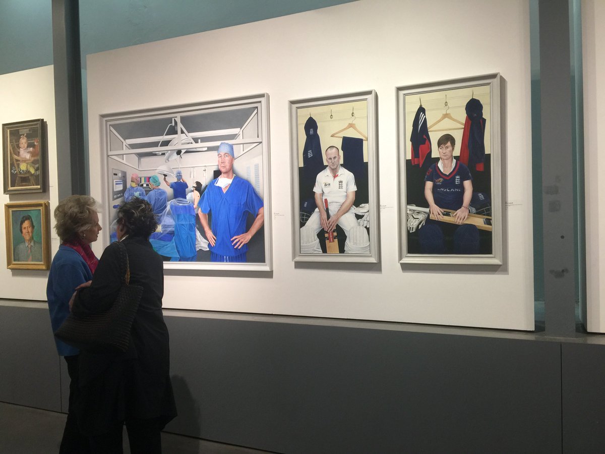 art_history_LND's tweet photo. Strauss & @SCT_Tails portraits on display @mallgalleries today until 20 May. Check it out! #RPShow2016 #LoveLords https://t.co/bxInsl9WHR