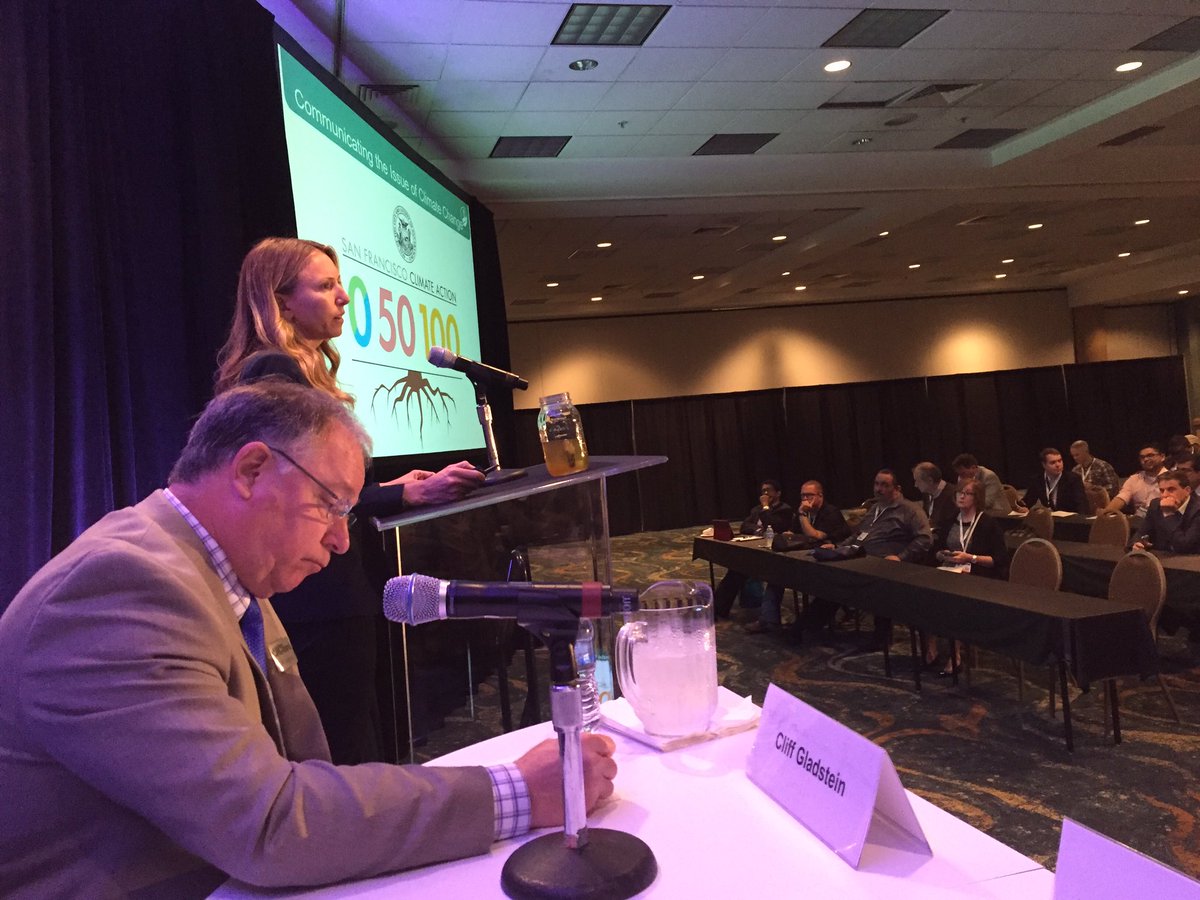 mattspete's tweet photo. On panel w/ SF, Seattle, NYC &amp; Houston colleagues re: clean fleets. City of LA will have most BEVs by June #ACTExpo https://t.co/zttLStlJca