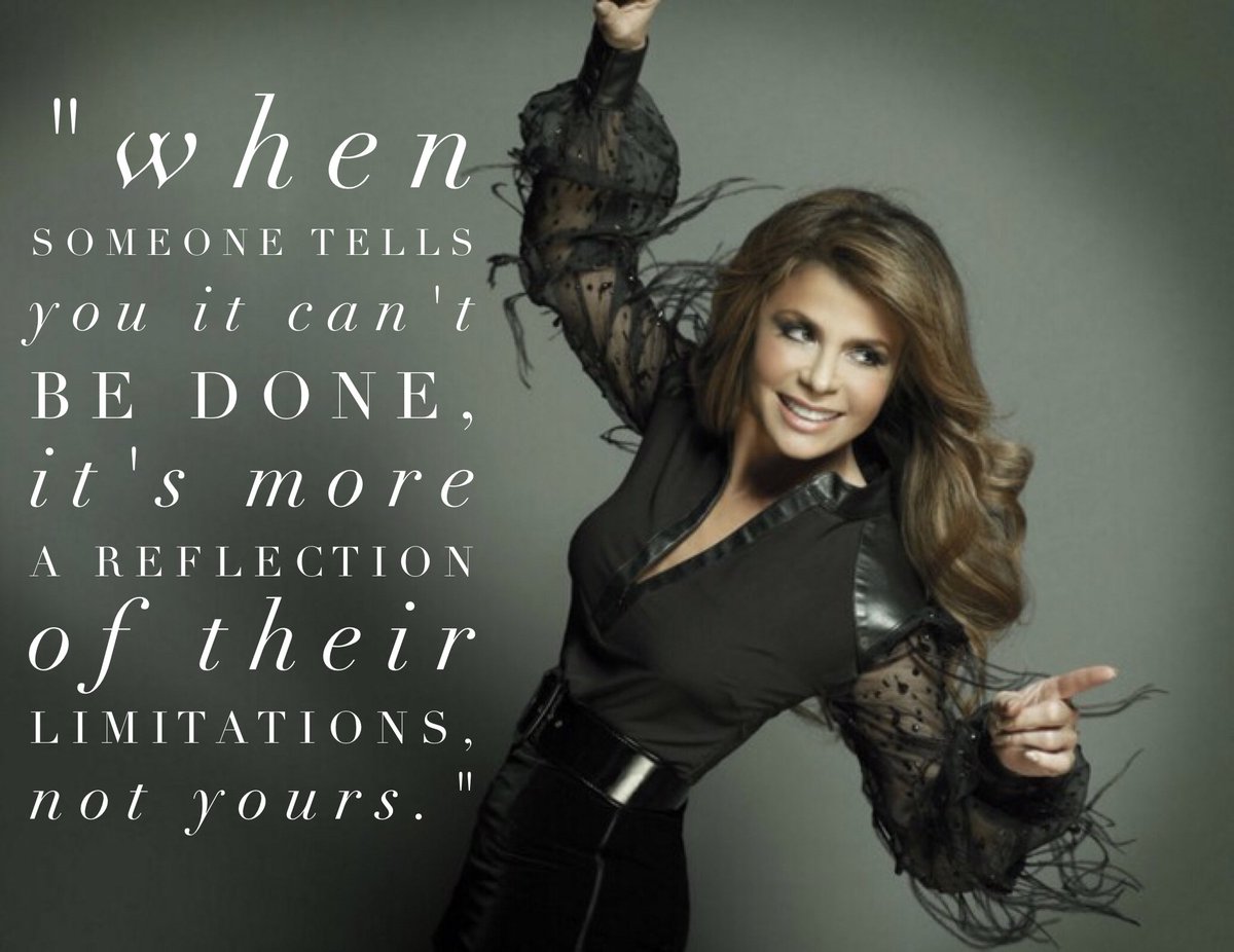 PaulaAbdul's tweet image. Saw this quote &amp;amp; HAD to share! It's so true. Never let people put THEIR limitations on YOU! #WednesdayWisdom