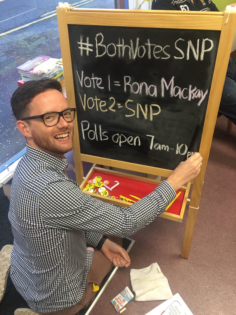 drmarcaitken's tweet photo. Getting ready for tomorrow #BothVotesSNP. Help us send @Rona_Mackay to Holyrood https://t.co/4ejOIld9Gm