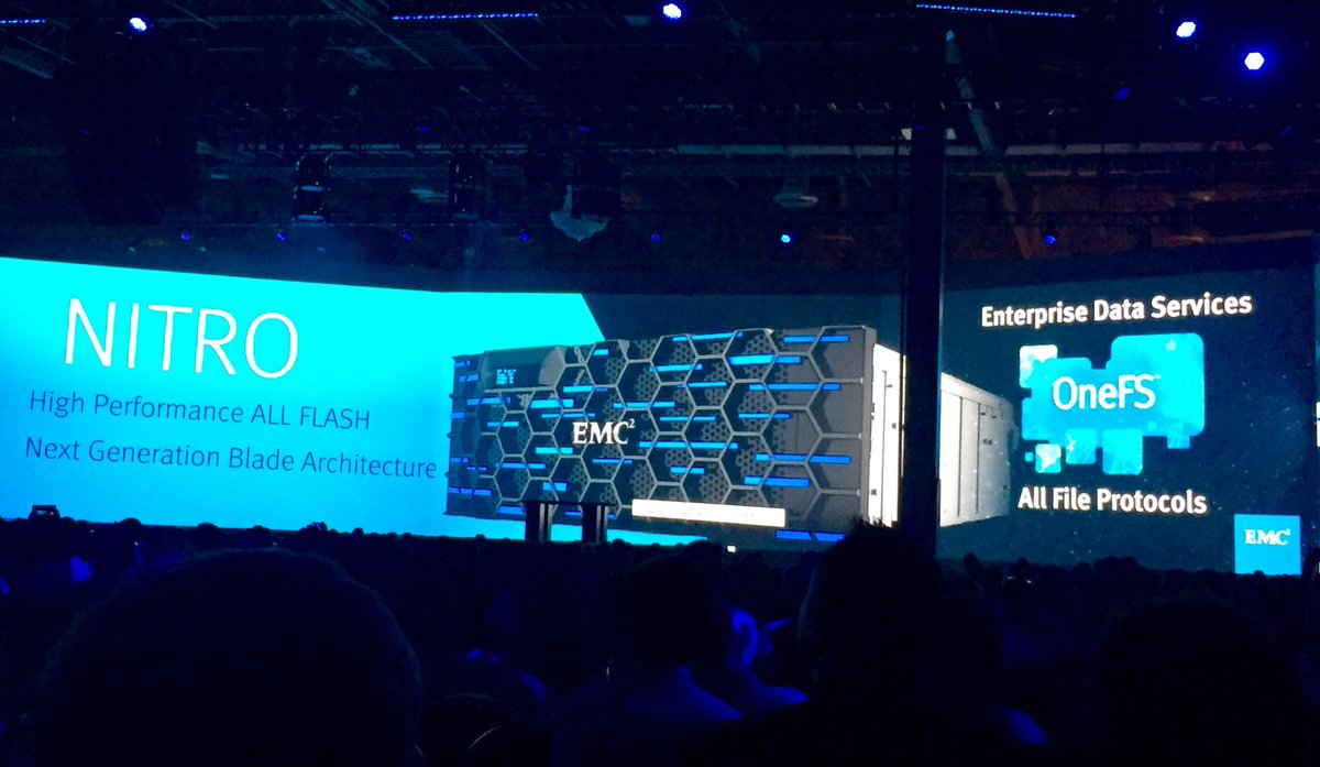 timjdell's tweet image. All Flash #EMCIsilon = Project Nitro. 1.5TB/s Bandwidth. Wow. #EMCworld