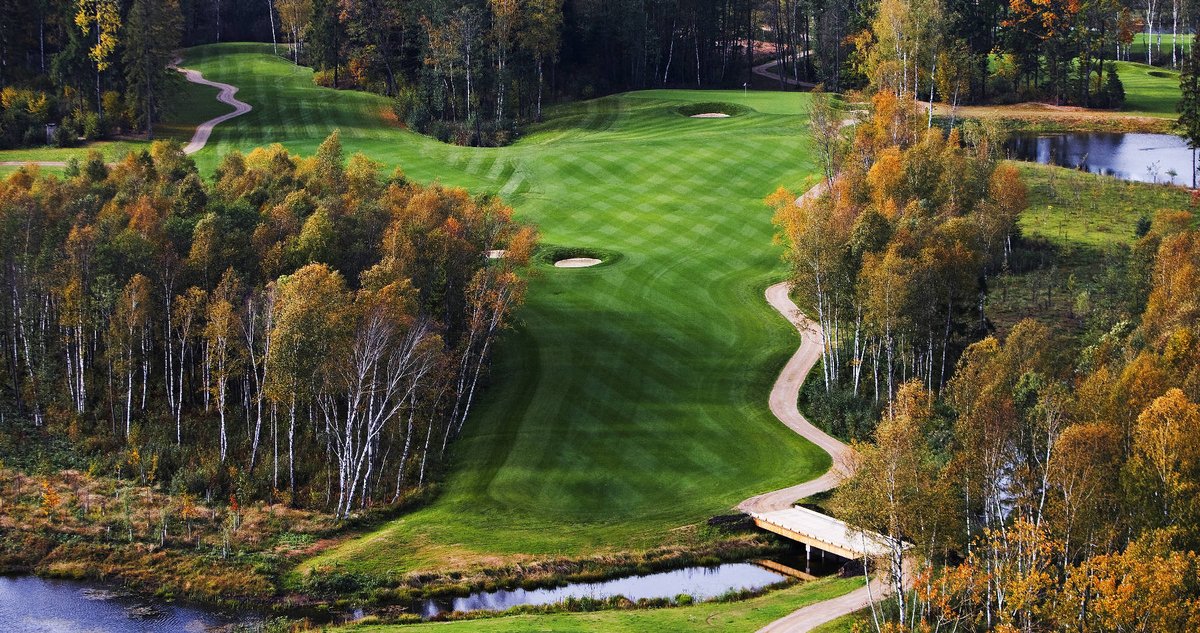 The V Club at Vilnius Grand Resort is the best golfcourse in Lithuania. Bob Hunt design. #golftravel